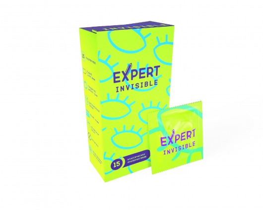 Ультратонкие презервативы Expert Invisible - 15 шт. - Expert - купить с доставкой в Прокопьевске