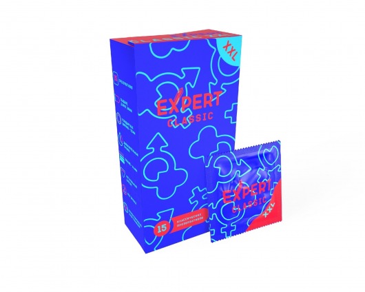 Презервативы увеличенного размера Expert Classic XXL - 15 шт. - Expert - купить с доставкой в Прокопьевске