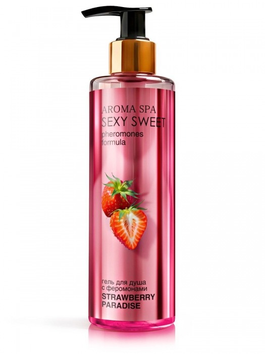 Гель для душа с феромонами и ароматом клубники Strawberry Paradise - 200 мл. -  - Магазин феромонов в Прокопьевске