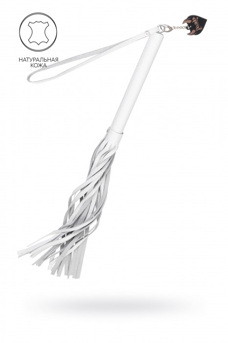 Белая кожаная плеть - 50 см. - Pecado - купить с доставкой в Прокопьевске