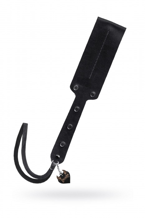 Черный кожаный пэддл - 32 см. - Pecado - купить с доставкой в Прокопьевске