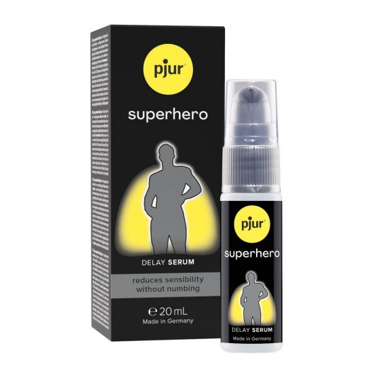 Пролонгатор-сыворотка pjur Superhero Delay Serum - 20 мл. - Pjur - купить с доставкой в Прокопьевске
