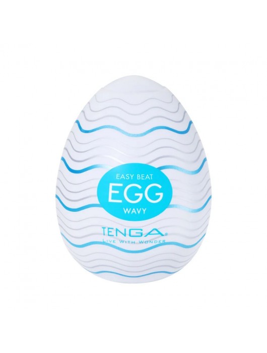 Мастурбатор-яйцо Tenga Egg Wavy - Tenga - в Прокопьевске купить с доставкой