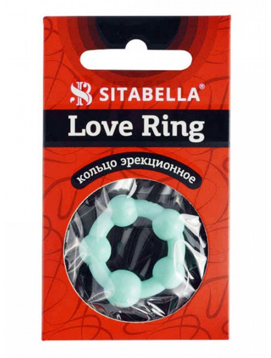 Цветное эрекционное кольцо с 5 бусинами Love Ring - Sitabella - в Прокопьевске купить с доставкой