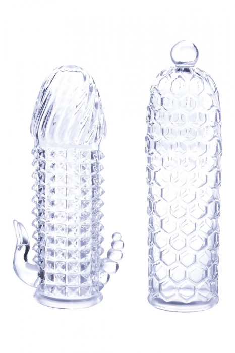 Набор из 2 прозрачных насадок на член Seductive Tickler Sleeves Set - NMC - в Прокопьевске купить с доставкой