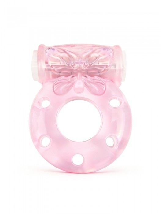 Розовое эрекционное виброкольцо с бабочкой - 1137 - в Прокопьевске купить с доставкой