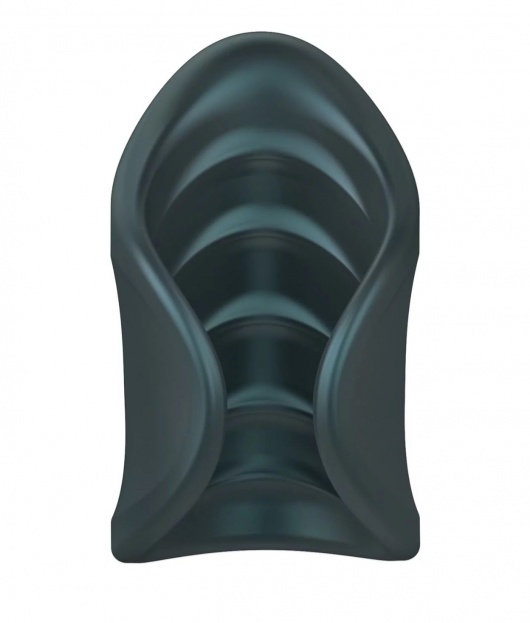 Серый сквозной мастурбатор с вибрацией Manwan Starter - Manwan - в Прокопьевске купить с доставкой