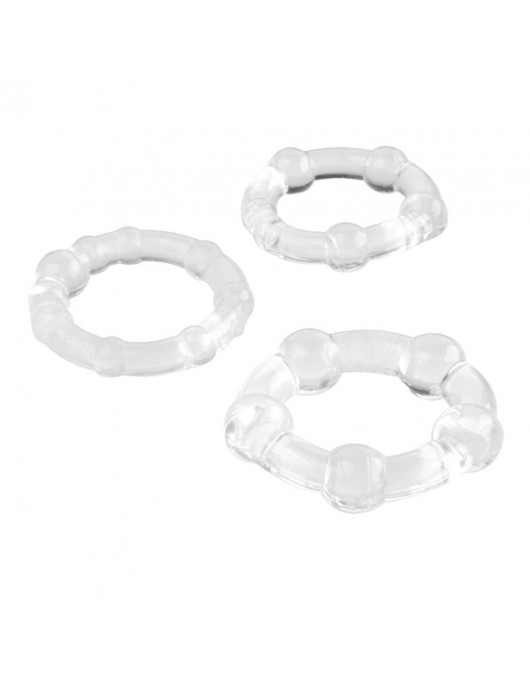 Набор из 3 эрекционных прозрачных колец - Boys of Toys - в Прокопьевске купить с доставкой