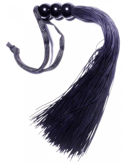 Черная силиконовая плетка - 25,4 см. - Boys of Toys - купить с доставкой в Прокопьевске