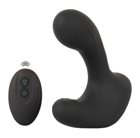 Черная анальная вибропробка с функцией расширения RC Butt Plug with 3 functions - Orion - в Прокопьевске купить с доставкой