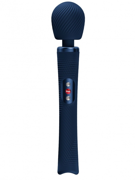 Синий жезловый вибромассажер Vim Vibrating Wand - 31,3 см. - Fun Factory