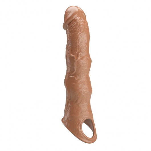 Карамельный фаллоудлинитель с 3 вставками - 28 см. - Baile - в Прокопьевске купить с доставкой