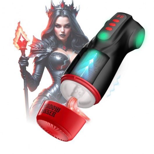 Интерактивный мастурбатор Raven с вакуумом, вибрацией и подсветкой - Shots Media BV - в Прокопьевске купить с доставкой