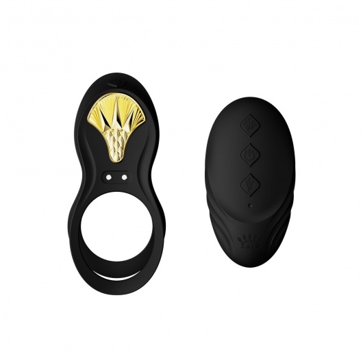 Черное эрекционное виброкольцо Bayek с пультом ДУ - Zalo - в Прокопьевске купить с доставкой