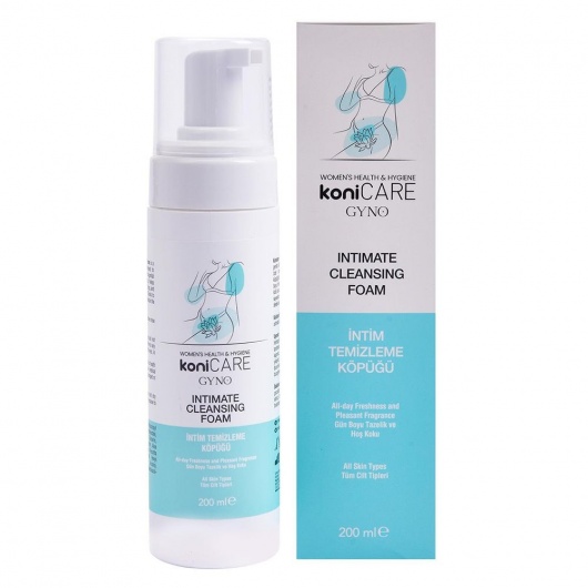 Пенка для интимной гигиены Konicare Gyno Intimate Cleasing Foam - 200 мл. - JoyDrops - купить с доставкой в Прокопьевске