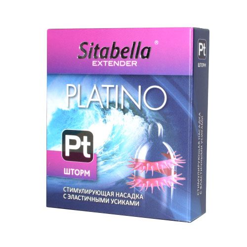 Стимулирующая насадка со спиралью из усиков Platino  Шторм - Sitabella - купить с доставкой в Прокопьевске