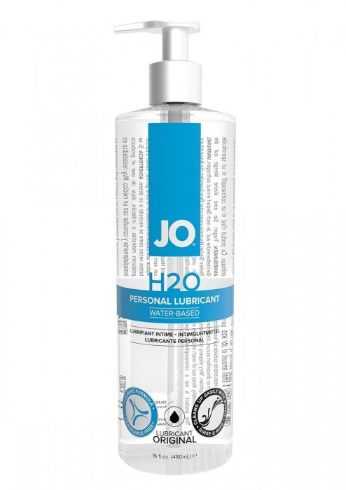 Лубрикант на водной основе JO Personal Lubricant H2O с дозатором - 480 мл. - System JO - купить с доставкой в Прокопьевске