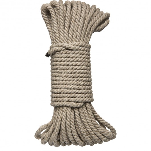 Бондажная пеньковая верёвка Kink Bind   Tie Hemp Bondage Rope 50 Ft - 15 м. - Doc Johnson - купить с доставкой в Прокопьевске