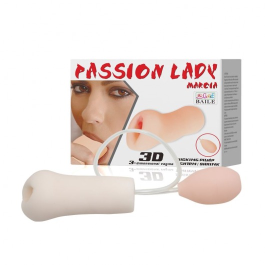 Мастурбатор Passion Lady Marcia с грушей для имитации посасывания - Baile - в Прокопьевске купить с доставкой