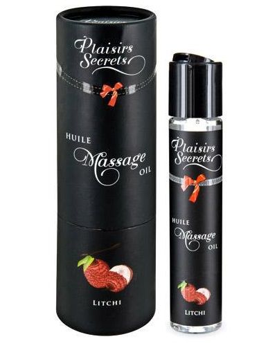 Массажное масло с ароматом личи Huile de Massage Gourmande Litchi - 59 мл. - Plaisir Secret - купить с доставкой в Прокопьевске