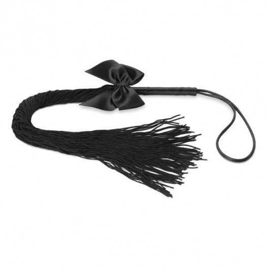 Чёрная плётка Lilly Whip Bijoux - Bijoux Indiscrets - купить с доставкой в Прокопьевске
