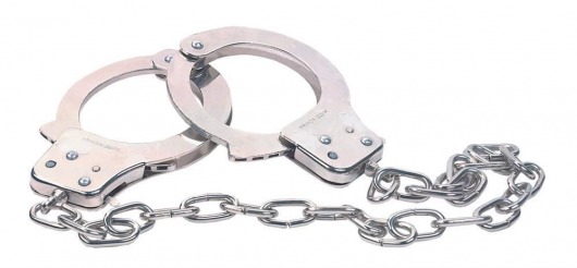 Наручники из металла с длинной цепочкой CHROME HANDCUFFS METAL HANDCUFFS W. KEY - NMC - купить с доставкой в Прокопьевске