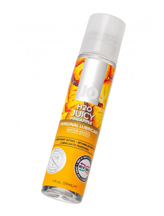 Смазка с ароматом ананаса JO Flavored Juicy Pineapple - 30 мл. - System JO - купить с доставкой в Прокопьевске