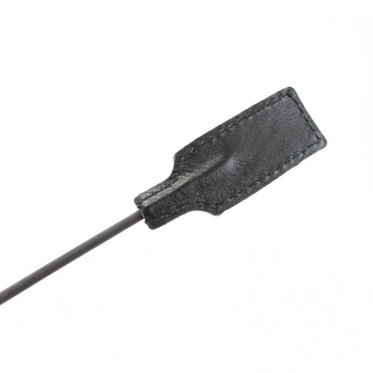 Чёрный профессиональный стек с золотистой рукоятью - 73 см. - БДСМ Арсенал - купить с доставкой в Прокопьевске