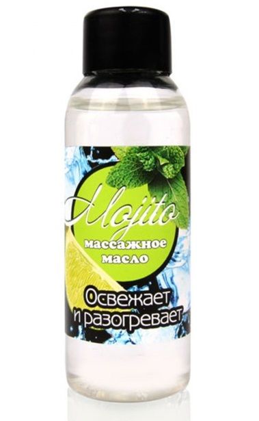 Массажное масло для тела Mojito с ароматом лайма - 50 мл. - Биоритм - купить с доставкой в Прокопьевске