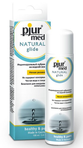 Нейтральный лубрикант на водной основе pjur MED Natural glide - 100 мл. - Pjur - купить с доставкой в Прокопьевске