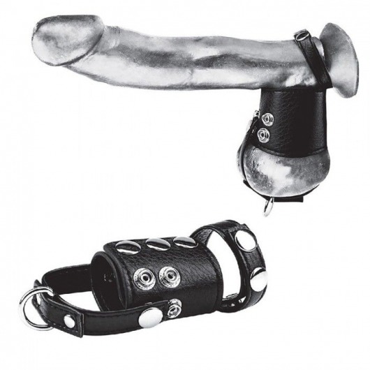 Кольцо на член и мошонку Cock Ring With 2  Ball Stretcher And Optional Weight Ring - BlueLine - в Прокопьевске купить с доставкой