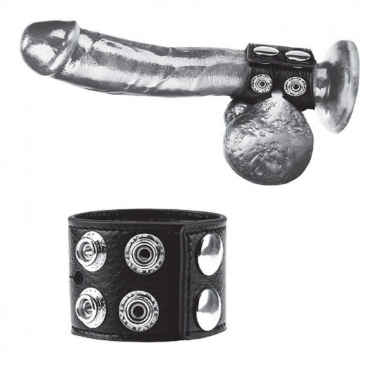 Ремень на член и мошонку 1.5  Cock Ring With Ball Strap - BlueLine - купить с доставкой в Прокопьевске