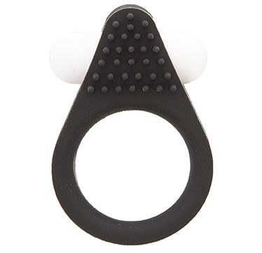 Чёрное эрекционное кольцо LIT-UP SILICONE STIMU RING 1 BLACK - Dream Toys - в Прокопьевске купить с доставкой