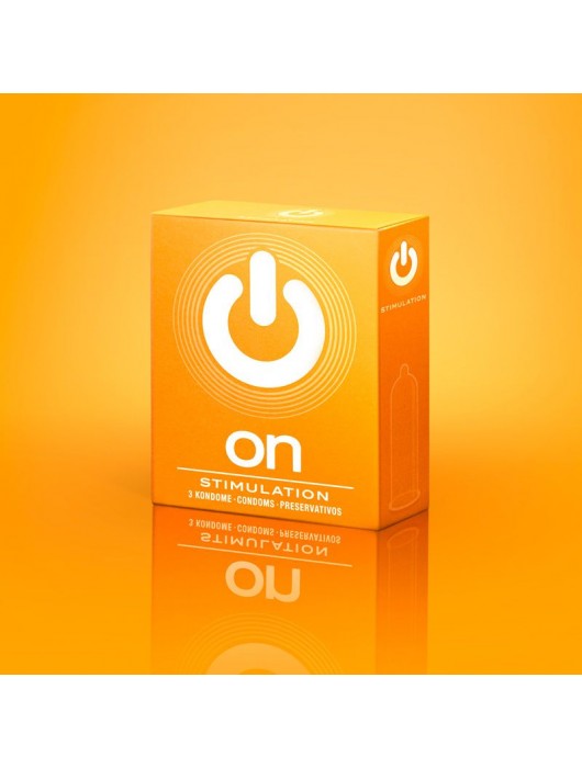 Презервативы ON) Stimulation с точками - 3 шт. - ON) - купить с доставкой в Прокопьевске