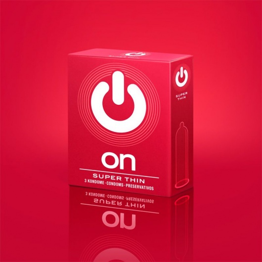 Супертонкие презервативы ON) Super Thin - 3 шт. - ON) - купить с доставкой в Прокопьевске