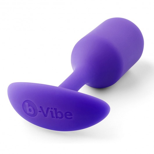 Фиолетовая пробка для ношения B-vibe Snug Plug 2 - 11,4 см. - b-Vibe