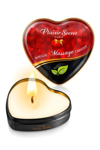 Массажная свеча с нейтральным ароматом Bougie Massage Candle - 35 мл. - Plaisir Secret - купить с доставкой в Прокопьевске