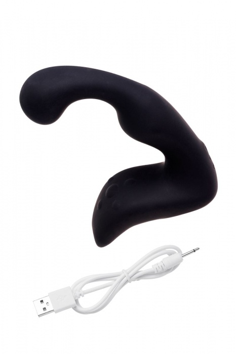 Чёрный изогнутый вибростимулятор простаты Erotist - Erotist Adult Toys - в Прокопьевске купить с доставкой