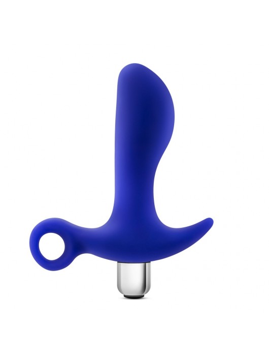 Синий стимулятор простаты с ручкой-кольцом Performance Prostimulator 02 - Blush Novelties - в Прокопьевске купить с доставкой