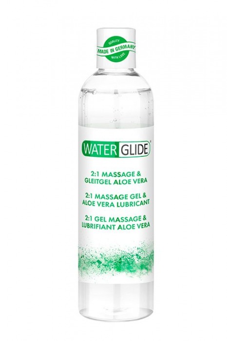 Гель-смазка 2-в-1 MASSAGE   LUBRICANT ALOE VERA - 300 мл. - Waterglide - купить с доставкой в Прокопьевске