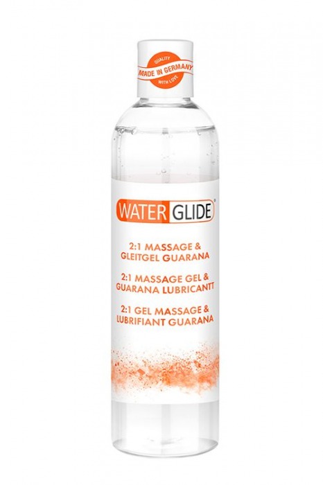 Гель-смазка 2-в-1 MASSAGE   LUBRICANT GUARANA - 300 мл. - Waterglide - купить с доставкой в Прокопьевске