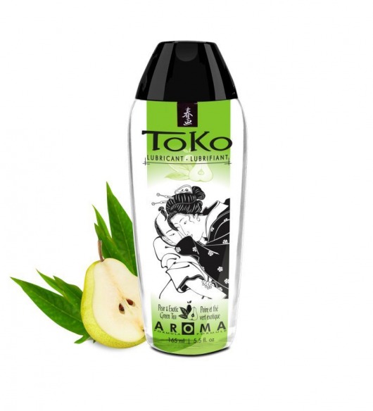 Интимный гель TOKO Pear   Exotic Green Tea с ароматом груши и зеленого чая - 165 мл. - Shunga - купить с доставкой в Прокопьевске