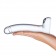 Прозрачный стеклянный фаллос с мошонкой Curved G-Spot - 18 см. - Glas