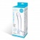 Прозрачный стеклянный фаллос с мошонкой Curved G-Spot - 18 см. - Glas