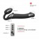 Черный безремневой вибрострапон Silicone Bendable Strap-On - size XL - Strap-on-me - купить с доставкой в Прокопьевске