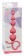 Розовая анальная цепочка Begginers Beads - 18 см. - Lola Games