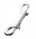 Серебристый двухсторонний карабин TOYFA Metal - ToyFa - купить с доставкой в Прокопьевске Серебристый двухсторонний карабин TOYFA Metal - ToyFa - купить с доставкой в Прокопьевске